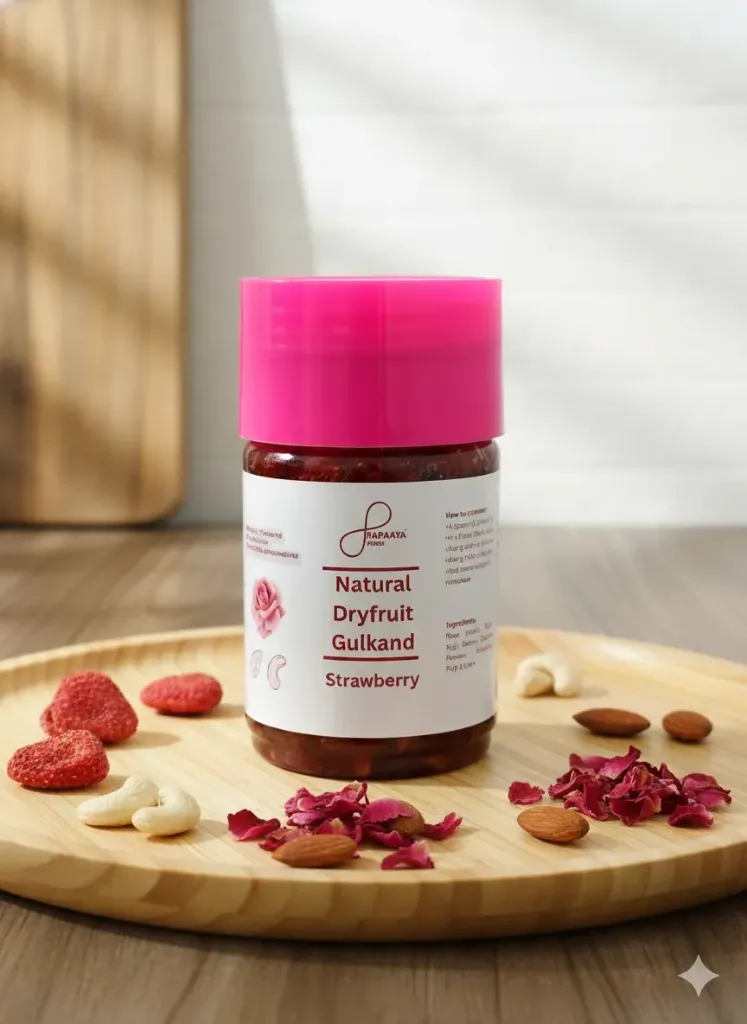 Dryfruit Gulkand: Strawberry